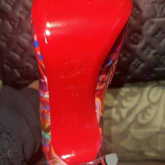 Christian Louboutin So Kate Disco Holograph Disco Booty Patent Leather Size 39 - Picture 6 of 12